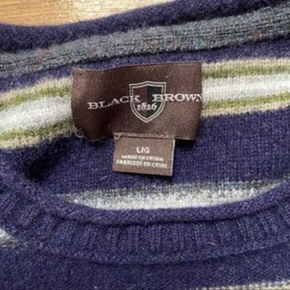 Black Brown Sweater Size‎ Large - Picture 6 of 7